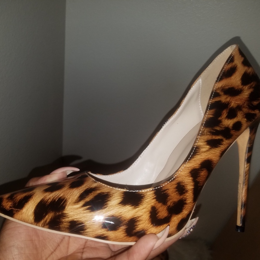 Leopard print stiletto heel size 9.5
